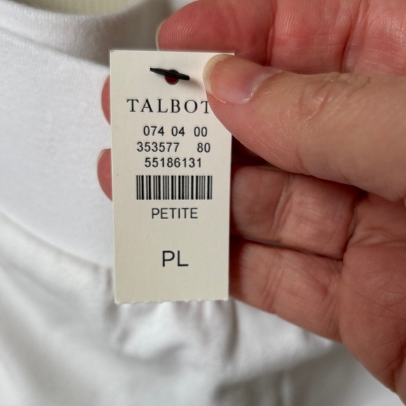 Talbots White Athletic Skort with Front Zip Pockets women’s LP summer NWT comfy - Picture 8 of 10